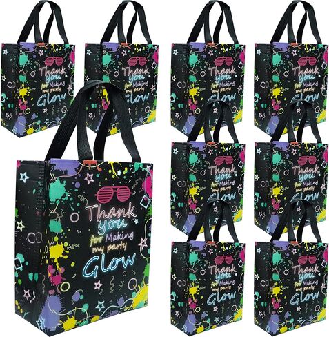 Hitkmi 24 Pcs Checkered Gift Bags with Handle, Black White Checkered Racing Party Favor Bags, Non Woven Race Car Themed Goodie Bags, Candy, Snack, Treat Bags, Kids Birthday Party Supplies in Saudi Arabia