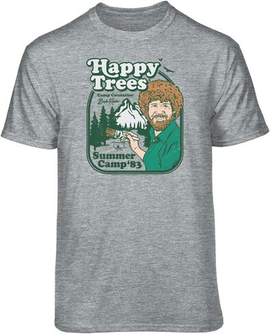 تي شيرت برسومات Teelocity Bob Ross Happy Camp in Kuwait