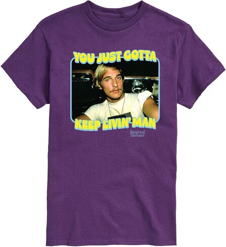 Dazed & Confused - You Just Gotta Keep Living Man - Men's Short Sleeve Graphic T-Shirt in Saudi Arabia