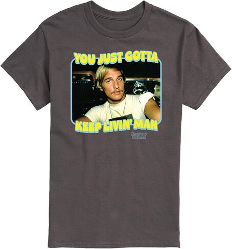 Dazed & Confused - You Just Gotta Keep Living Man - Men's Short Sleeve Graphic T-Shirt in Saudi Arabia