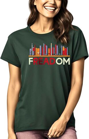 Anti Ban Books Freedom Shirt Soft Cotton Read Banned Books Tshirt for Men and Women in Saudi Arabia