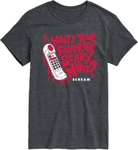 HYBRID APPAREL Scream - الفيلم المخيف المفضل - تي شيرت رجالي برسومات قصيرة الأكمام in Kuwait