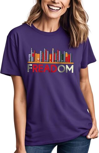 Anti Ban Books Freedom Shirt Soft Cotton Read Banned Books Tshirt for Men and Women in Saudi Arabia