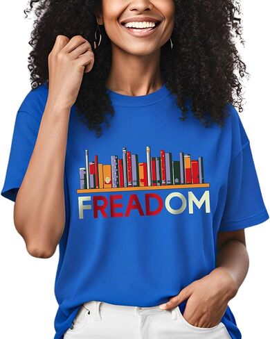 Anti Ban Books Freedom Shirt Soft Cotton Read Banned Books Tshirt for Men and Women in Saudi Arabia