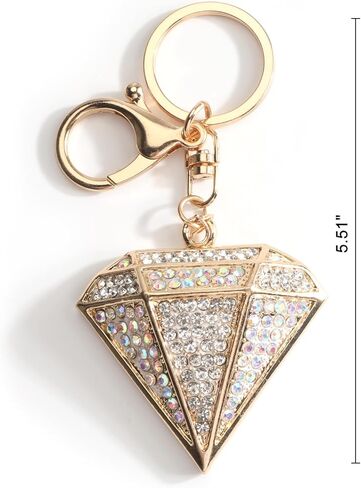 Diamond Keychain for Women Diamond Keycharms for Women Bling Rhinestone Accessory for Keys Phone Bag Charm in Saudi Arabia