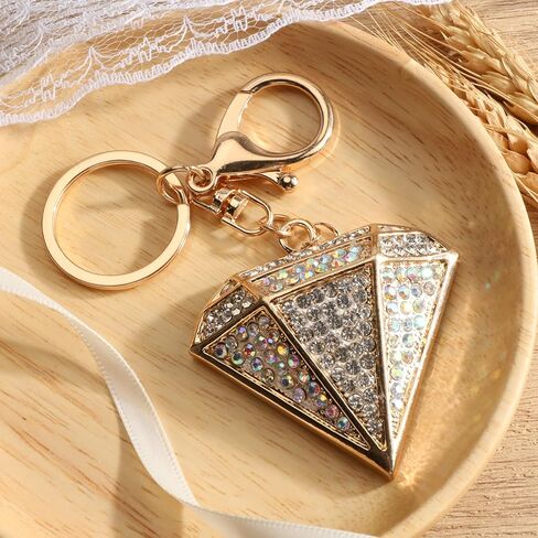 Diamond Keychain for Women Diamond Keycharms for Women Bling Rhinestone Accessory for Keys Phone Bag Charm in Saudi Arabia
