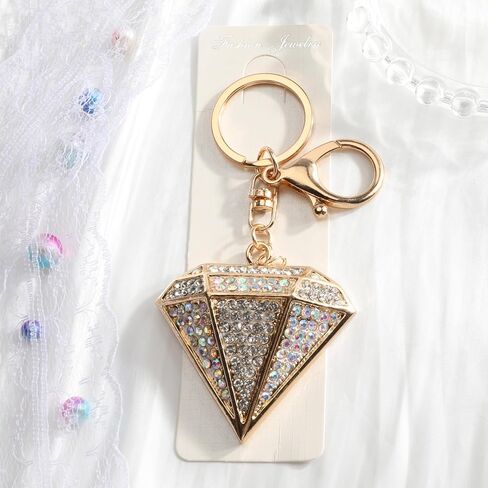 Diamond Keychain for Women Diamond Keycharms for Women Bling Rhinestone Accessory for Keys Phone Bag Charm in Saudi Arabia