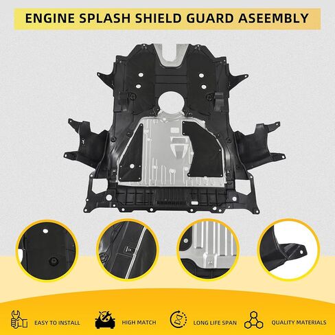 74111T20A0 Engine Splash Guard Under Car Shield Cover Board Compatible with Honda Civic 2022 2023 Replace for 74111-T20-A0 in Kuwait