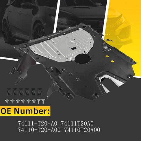 74111T20A0 Engine Splash Guard Under Car Shield Cover Board Compatible with Honda Civic 2022 2023 Replace for 74111-T20-A0 in Kuwait