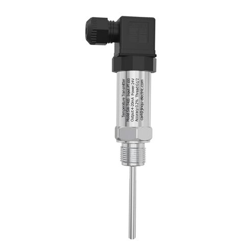 PT100 Temperature Transmitter Measuring Water Gas Oil Temperature Sensor Probe 4-20mA Output 24VDC Temperature Transducer(AL121808F-02/ZSG,200mm) in Kuwait