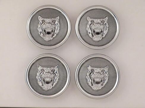 59mm Grey Background Wheel Hub Cap Emblems Fits XJ6 XJR XK8 XKR XJ8 S-Type X-Type XF XJ & XJS MNA6249GA in Saudi Arabia