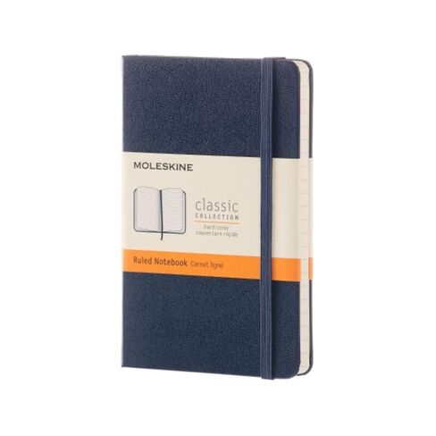 Moleskine Classic Ruled Large Hard Notebook Sapphire Blue One Size in Saudi Arabia