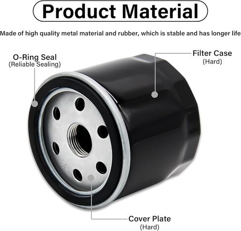 49065-0721 Oil Filter for Kawasaki FR730V FX730V FR691V FS691V FR600V FX691V FS651V FR651V FX600V Engines Replace 49065-7007, Oil Change Kit 492932 492932S AM125424 GY20577 Kohler 2505001 (2PCS) in Kuwait