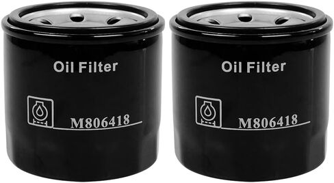 2PCS M806418 Oil Filter Fit for JD 1023E 1025R 1026R 2210 2305 2320 4010 4100 4110 755 855 455 670 1435 X495 X740 X744 X748 in Saudi Arabia