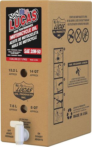 SAE 20W-50 Motorcycle Oil/1x1/6 Gallon Box in Saudi Arabia