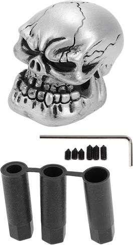 7cm Skull Shift Knob Universal Gear Shifter Knob Resin Stick Shifter Lever Knob for Automatic and Manual Vehicle with 3 Adapter Blue 1 Set in Saudi Arabia
