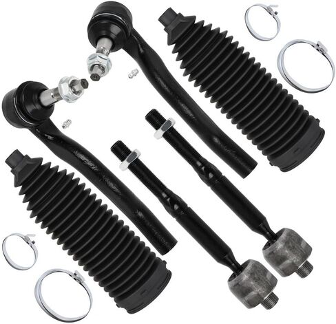 SCITOO 6pcs Front Suspension Kit Inner Outer Tie Rod End w/Boot Replacement for 2016-2022 for Dodge for Durango for Jeep Grand Cherokee in Saudi Arabia