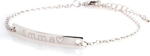 Petite Boutique Customizable Engraved Name Bar Bracelet Personalized Elegance and Thoughtful Gift in Kuwait