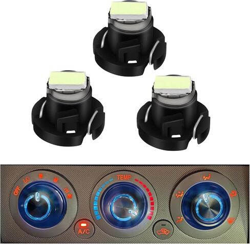 مجموعة مصابيح LED للتحكم في سخان المناخ AC متوافقة مع تاكوما 2005-2011 (أزرق ثلجي)، عبوة من 3 قطع in Kuwait