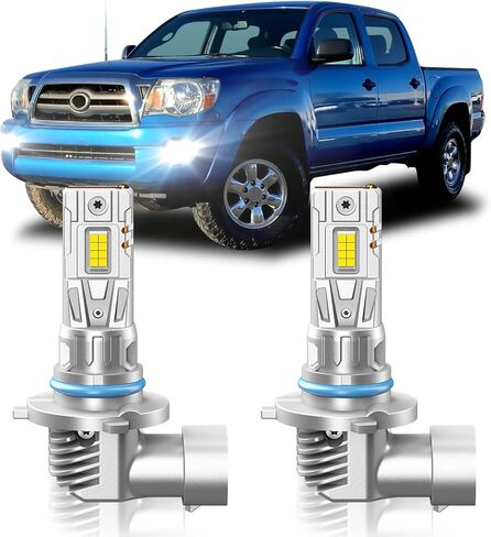 Fit for Toyota Tacoma 2012-2023 Fog Light Bulbs or DRL, 6000K Cool White 700% Brightness, Real 1:1 Size Plug and Play, Pack of 2 in Kuwait