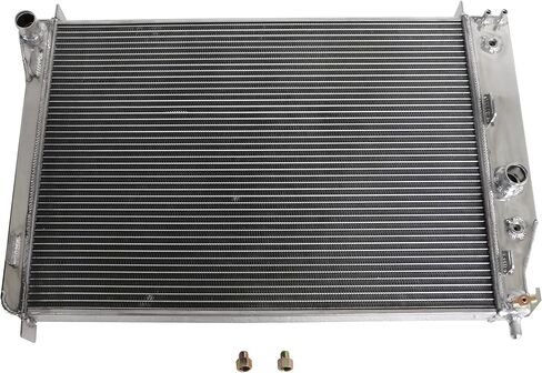 3 Row Radiator Fits 1997-2004 Chevrolet Corvette Base Coupe 2-Door 5.7L 350Cu. V8 C5 Z06 Polished Aluminum 24.75"×18" in Saudi Arabia