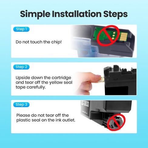 خراطيش حبر LC3033XXL مكونة من 5 عبوات بديلة لخراطيش حبر Brother LC3033 BK/C/M/Y LC3035 LC3033XXL عالية الإنتاجية لطابعة MFC-J995DW MFC-J805DW MFC-J815DW (2 أسود، 1 سماوي، 1 أرجواني، 1 أصفر) in Kuwait