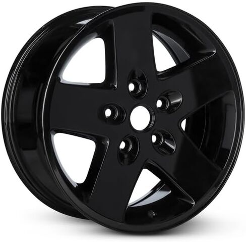 17x7.5 inch OEM Direct Replacement Aluminum Wheel - Recond for 2007-2017 Jeep Wrangler 5-127mm Black 17 in Rim 1SU90RXFAB in Saudi Arabia