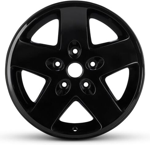17x7.5 inch OEM Direct Replacement Aluminum Wheel - Recond for 2007-2017 Jeep Wrangler 5-127mm Black 17 in Rim 1SU90RXFAB in Saudi Arabia