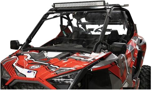 Tusk UTV Full View Glass Windshield with Windshield Wiper Tusk Roof Compatible with Polaris RZR Pro XP 2020-2024/RZR Pro XP 4 2020-2024 in Saudi Arabia
