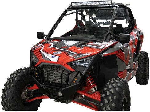 Tusk UTV Full View Glass Windshield with Windshield Wiper Tusk Roof Compatible with Polaris RZR Pro XP 2020-2024/RZR Pro XP 4 2020-2024 in Saudi Arabia