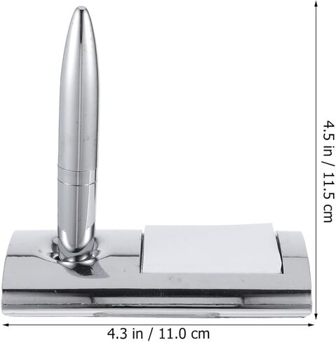 Hemoton Delicate Metal Ballpoint Signing Pen with Wear-resistant Tip and Desktop Base, Multi-function Counter Writing Pen for Office and Professional Use in Saudi Arabia