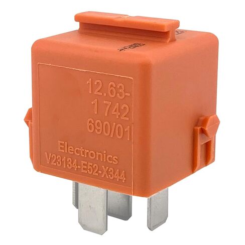 V23134-E52-X344 Automotive Relay (2-Pack), 12V 20A 5-Pin SPDT Micro Relay, Compatible with BMW, Mini Cooper & Audi for Convertible Top Hydraulic Pump, Power Windows & Central Locking Systems in Saudi Arabia