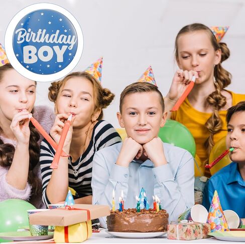Birthday Girl Boy Pin - 2.3 Inch Its My Birthday Button Badge Set for Girls,Boys,Women,Men Party Accessories in Saudi Arabia