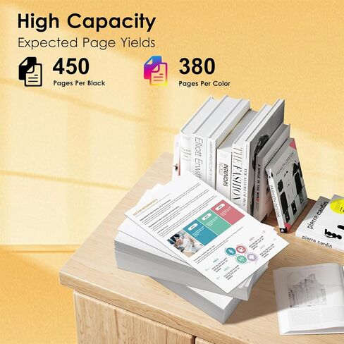 خراطيش حبر HOINKLO 275XL 276XL متوافقة مع Canon Ink 275 و276 PG275 CL276 275XL 276XL حزمة كومبو خرطوشة حبر مع طابعة TR4720 TS3522 TS3500 TR4700 TR4722 TS3720 (لون أسود، عبوتان) in Kuwait