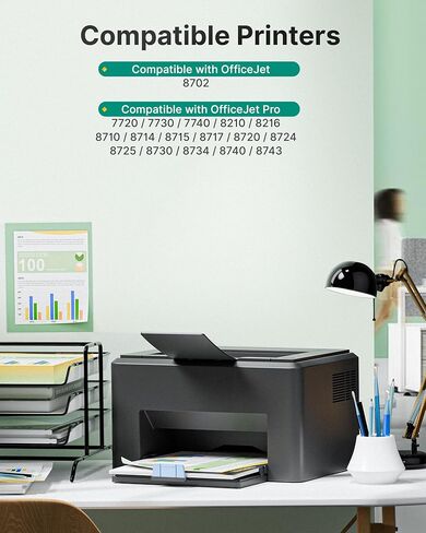 952 XL 952XL Ink Cartridges Combo Pack Compatible for HP 952XL Ink Cartridges Combo Pack for HP952 OfficeJet Pro 8710 7740 Printers 8720 8702 8210 7720 8715 8730 8740 8216 8725 8700 8200 7730 4-Pack in Kuwait