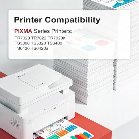 خرطوشة حبر سوداء 260XL متوافقة مع Canon PG-260 XL PG260 (عبوة من قطعتين) تعمل مع طابعات Canon TS6420 TS6400 TR7020a TS5320 TS6420a TS5300 TR7020 TR7022 عالية الإنتاجية PG260XL in Kuwait