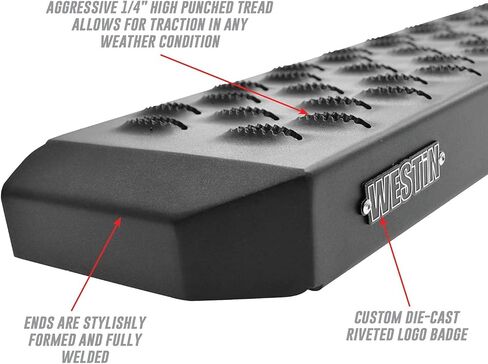 Westin 27-80095 Grate Steps Running Boards fits 2014-2026 ProMaster 1500 2500 3500 136" Wheelbase (Single 54 in. Passenger Sliding Door) Textured Black in Saudi Arabia