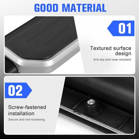 Heavy Duty Rail Boards, Running Boards Side Step Bars for 2020-2025 Land Rover Defender 110/130 4-Door L663, Durable Aluminum Alloy Car Side Steps with Anti-Slip Textured Surface in Kuwait