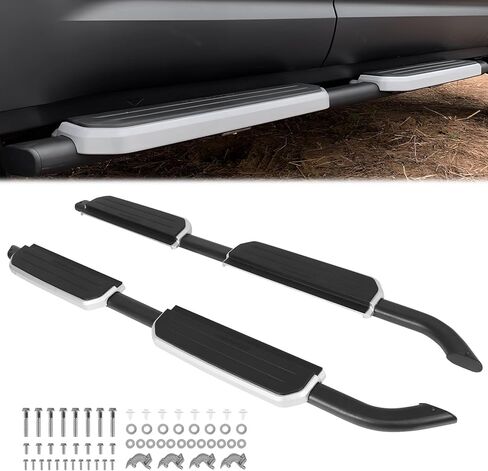 Heavy Duty Rail Boards, Running Boards Side Step Bars for 2020-2025 Land Rover Defender 110/130 4-Door L663, Durable Aluminum Alloy Car Side Steps with Anti-Slip Textured Surface in Kuwait