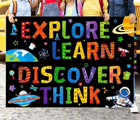 2 Pcs Classroom Decoration Banner with Grommets and Ropes - "Reading" Fabric Banner Poster Set, Pre-Installed Hanging Kit for Inspirational Bulletin Board Set, Wall Decor, Reading Corner in Kuwait