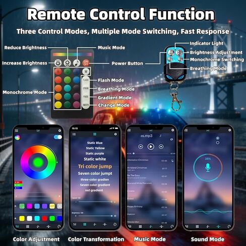 5Pcs Smoked Lens Cab Roof Marker Light with remote control,Rooftop Cab Clearance Light 16 colors LEDs Lights Kit Compatible with Pickups Trucks Ford Dodge Ram GMC Toyota Vans SUV POV Vehicle in Kuwait