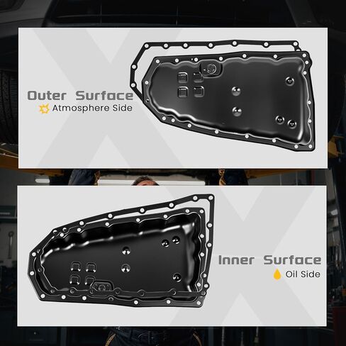 Transmission Oil Pan w/Drain Plug & Gasket Compatible with Nissan Altima 2013-2018, Juke/NV200 2014-2017, Rogue 2014-2018, Rogue Sport 2017-2018, X-Trail 2015-2017, L4 1.6/2.0/2.5L, 3139028X0A in Kuwait