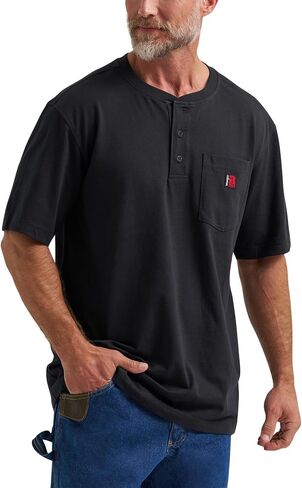 Wrangler Men's Short Sleeve Henley Tee in Saudi Arabia