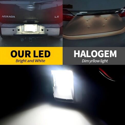 2 قطعة الأبيض 15SMD LED أضواء لوحة ترخيص رقم السيارة لنيسان نافارا D40 الحدود أرمادا تيتان Xterra سوزوكي خط الاستواء in Kuwait