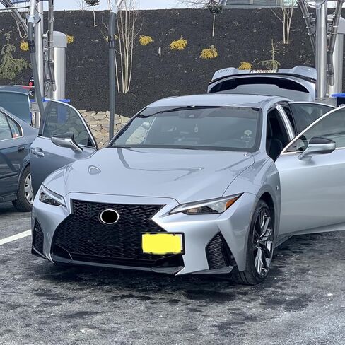 Drill-Free Front Tow Hook License Plate Frame for Lexus 2006-2018 IS250 IS350 is-F, RC RC-F GS350 NX RX350 LS CT200h JDM Style Stainless Steel Relocator Holder Front Bumper Frame in Saudi Arabia