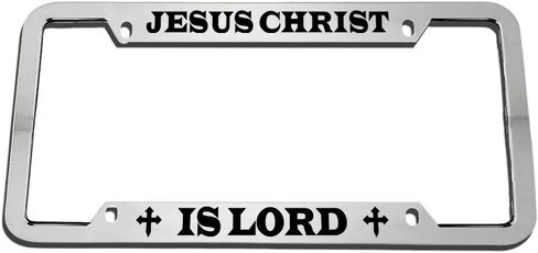 Speedy Pros is Lord Christ Religious Zinc Metal License Plate Frame Car Auto Tag Holder - Chrome 4 Holes in Kuwait