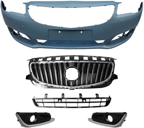 Front Complete Bumper Cover Kit Compatible with 2014-2017 Buick Regal,Replace OEM 23164415, GM1200691C, 22865974, 22865975, 39066739, 39066740, 22789079, 22789080, 23142358, 23142357 in Saudi Arabia