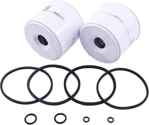 2X Fuel Filter FF167 P556245 P502420 33166 Compatible With Ford E7NN-9176-AA C7NN9176A General Motors 6371716 6436957 GMC 6371716 John Deere AT17387 in Saudi Arabia