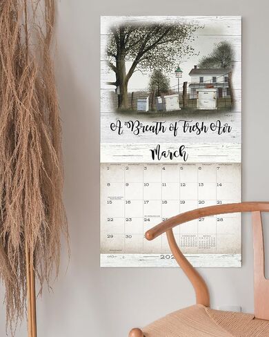 Legacy Publishing Group 2026 Wall Calendar 12-Month Schedule Organizer 12 x 13 Inch Paper With Brass Grommet Farmhouse in Saudi Arabia