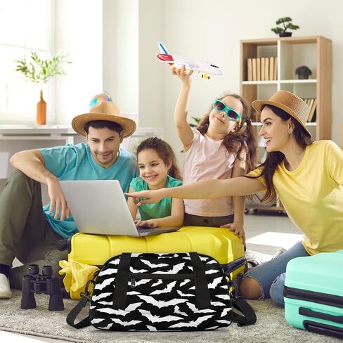 حقيبة دفل للأطفال للأولاد والبنات، حقيبة رياضية للصالة الرياضية، حقيبة حمل للأطفال لممارسة الباليه في المدرسة، حقيبة سفر من القماش الخشن في عطلة نهاية الأسبوع (الخفافيش) in Kuwait